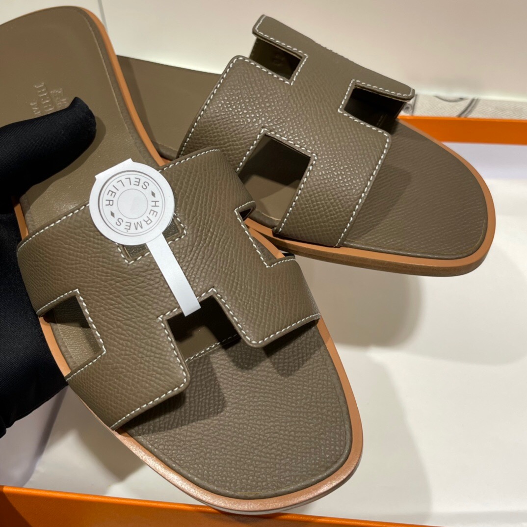 Singapore Hermes Epsom Oran 涼鞋 Oran sandal 18 大象灰 Etoupe