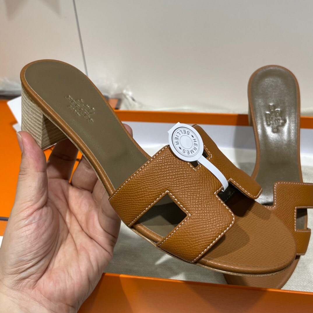 愛馬仕高跟涼鞋 價格及圖片 Hermès Epsom 小牛皮 Oran sandal