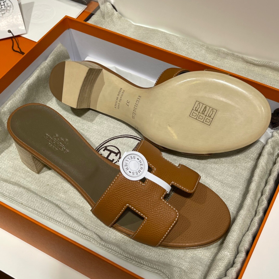 愛馬仕高跟涼鞋 價格及圖片 Hermès Epsom 小牛皮 Oran sandal