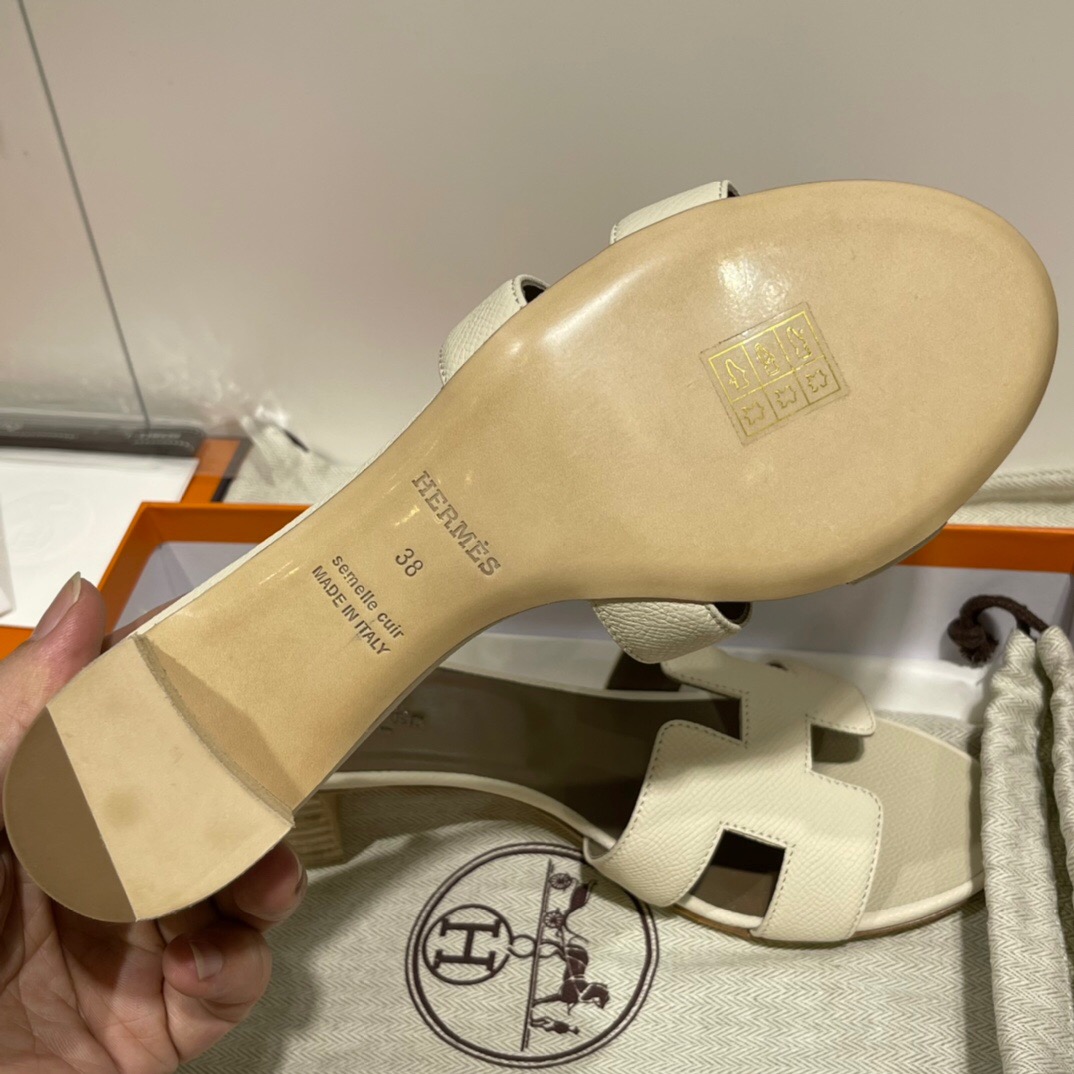 臺灣桃園市蘆竹區 愛馬仕拖鞋價格及圖片 Hermès Epsom Oasis 涼鞋 Oran sandal