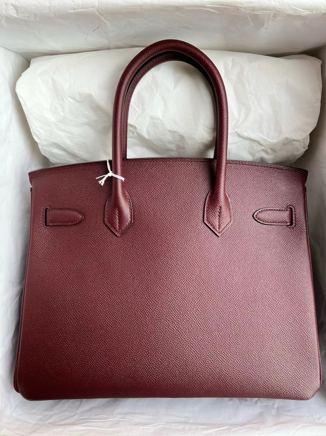 Kuwait Hermes Birkin 30cm Epsom 57 波爾多酒紅 Bordeaux 金扣