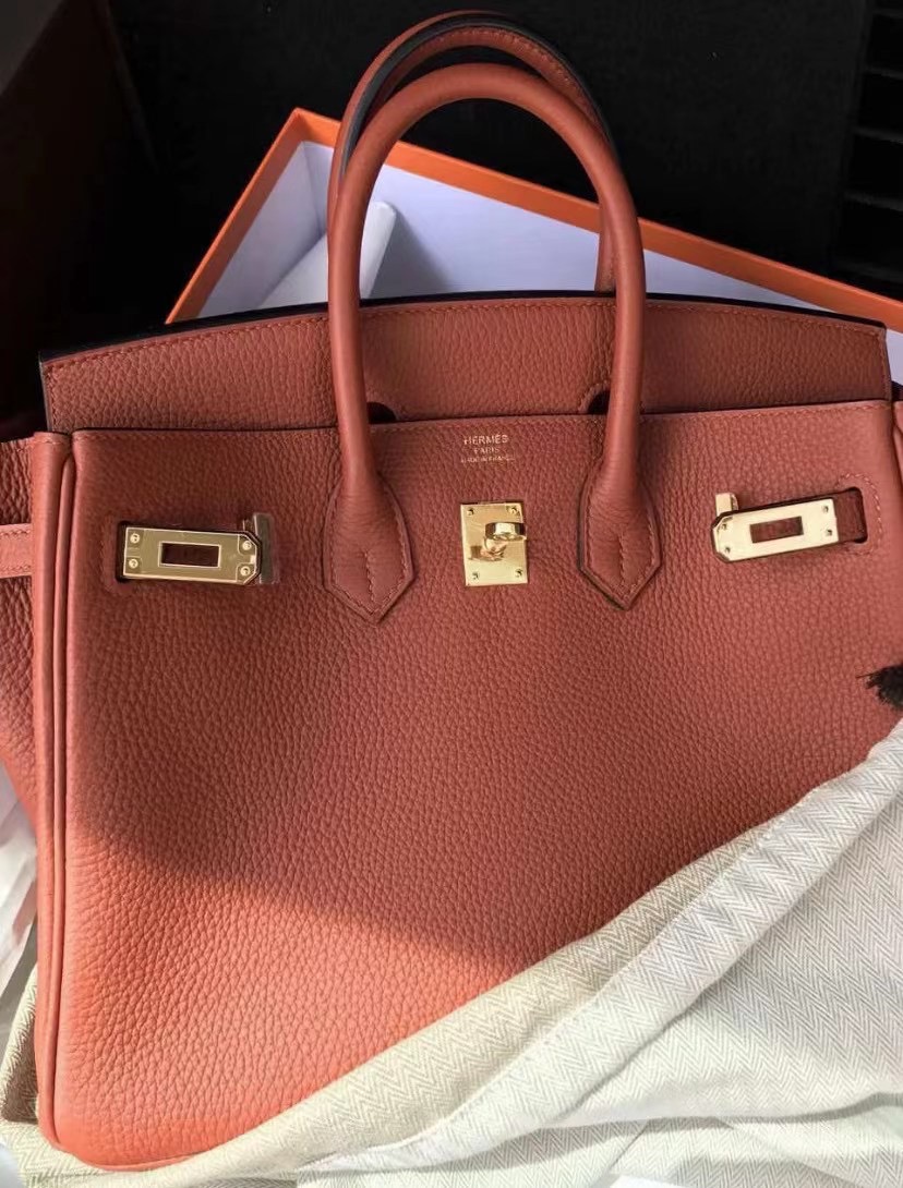 Saudi Arabia Hermes Birkin 30cm Togo 原廠德國小牛 6C Cuivre 南瓜色