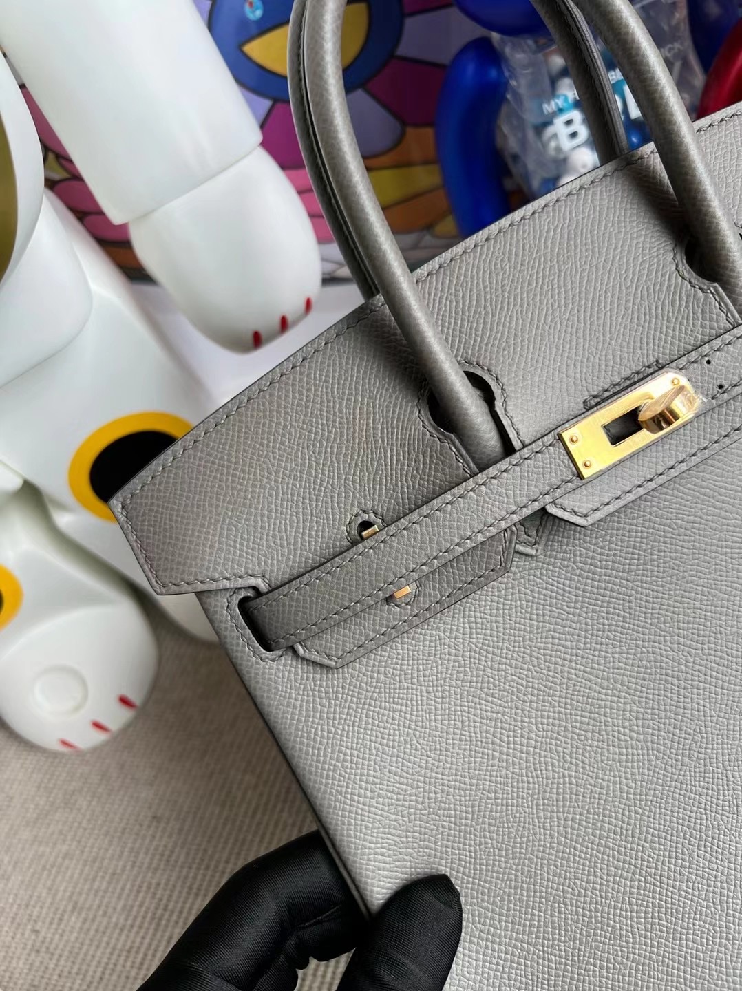 Hong Kong Hermes Birkin 25cm Epsom 0L Gris Meyer 積雨雲灰 銀扣