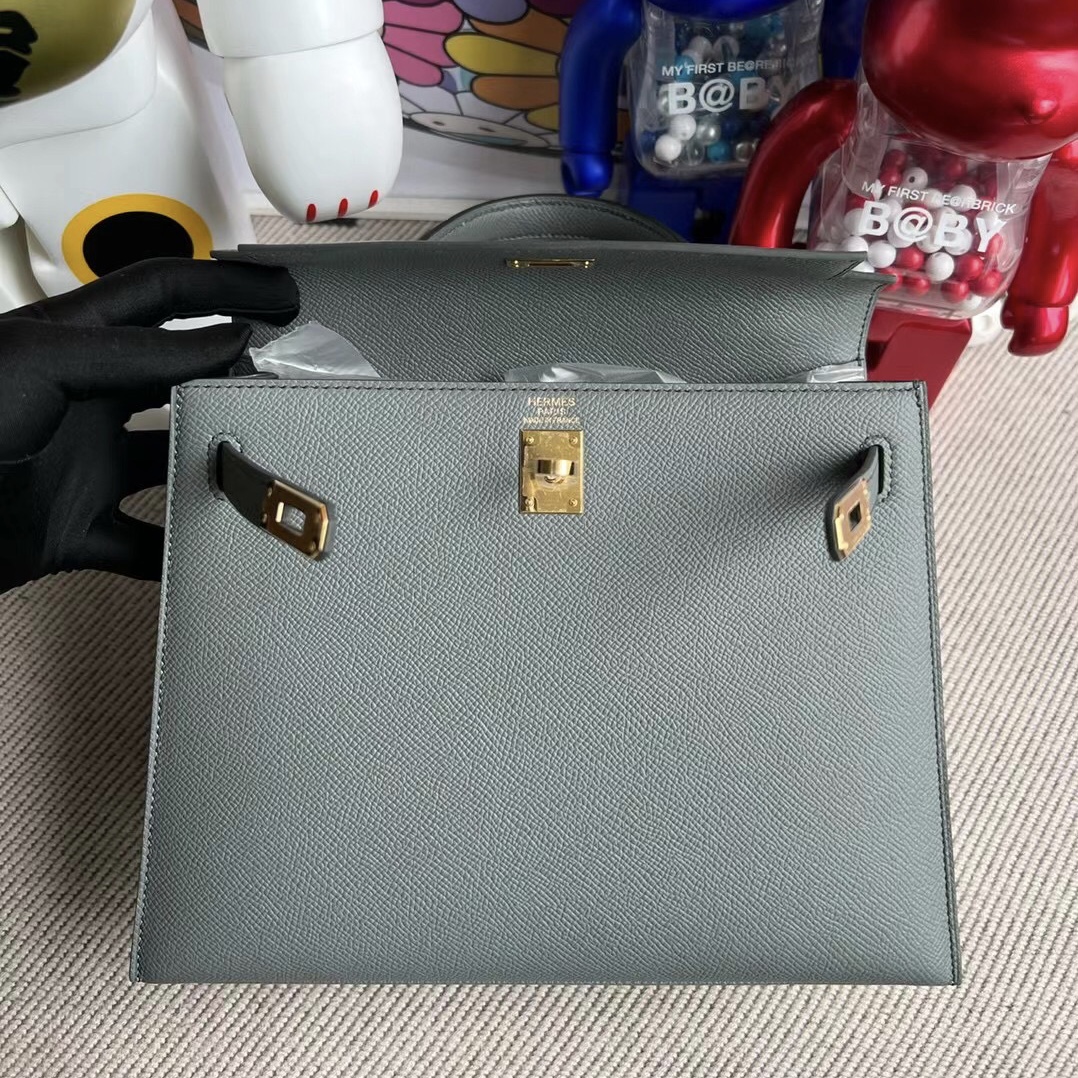 Vietnam Hermes Kelly 25cm Epsom 63 杏綠色 Vert Amande 金扣