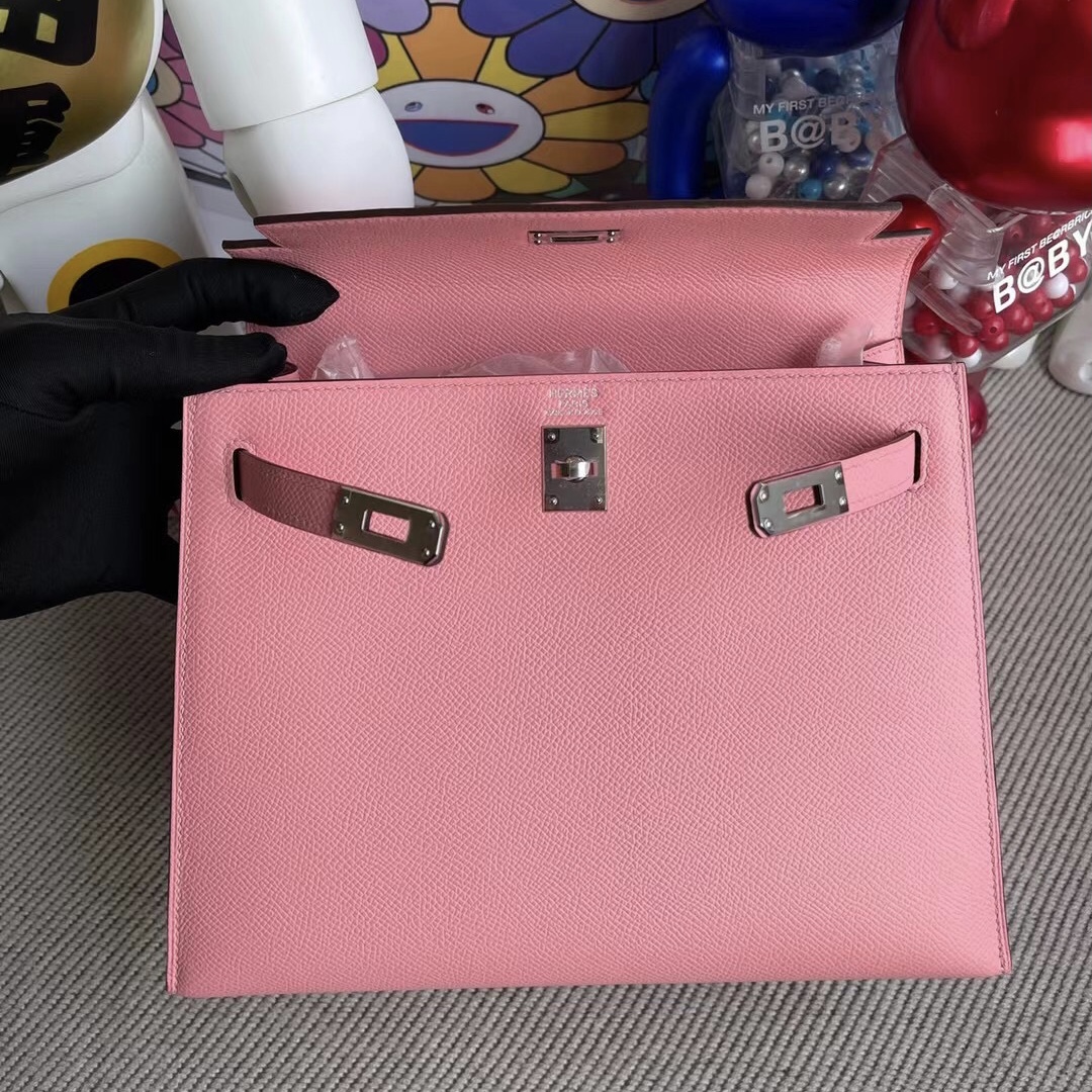 Tokyo, Japan Hermes Kelly 25cm Epsom HSS 1Q Rose Confetti 奶昔粉