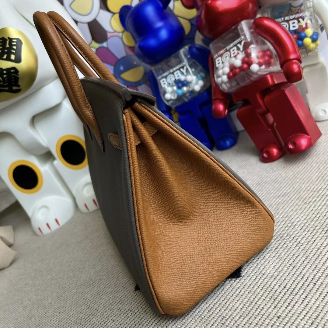 Canada Hermes Birkin 25cm Epsom HSS 8F Etain +37 Gold 金扣