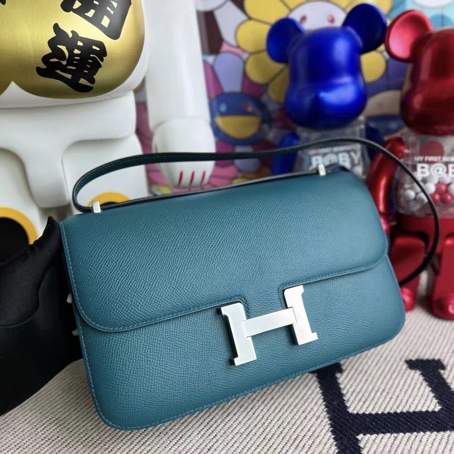 臺灣 Taiwan Hermes Constance 26cm Elan Epsom W0 Vert Bosphore 博斯普魯斯綠