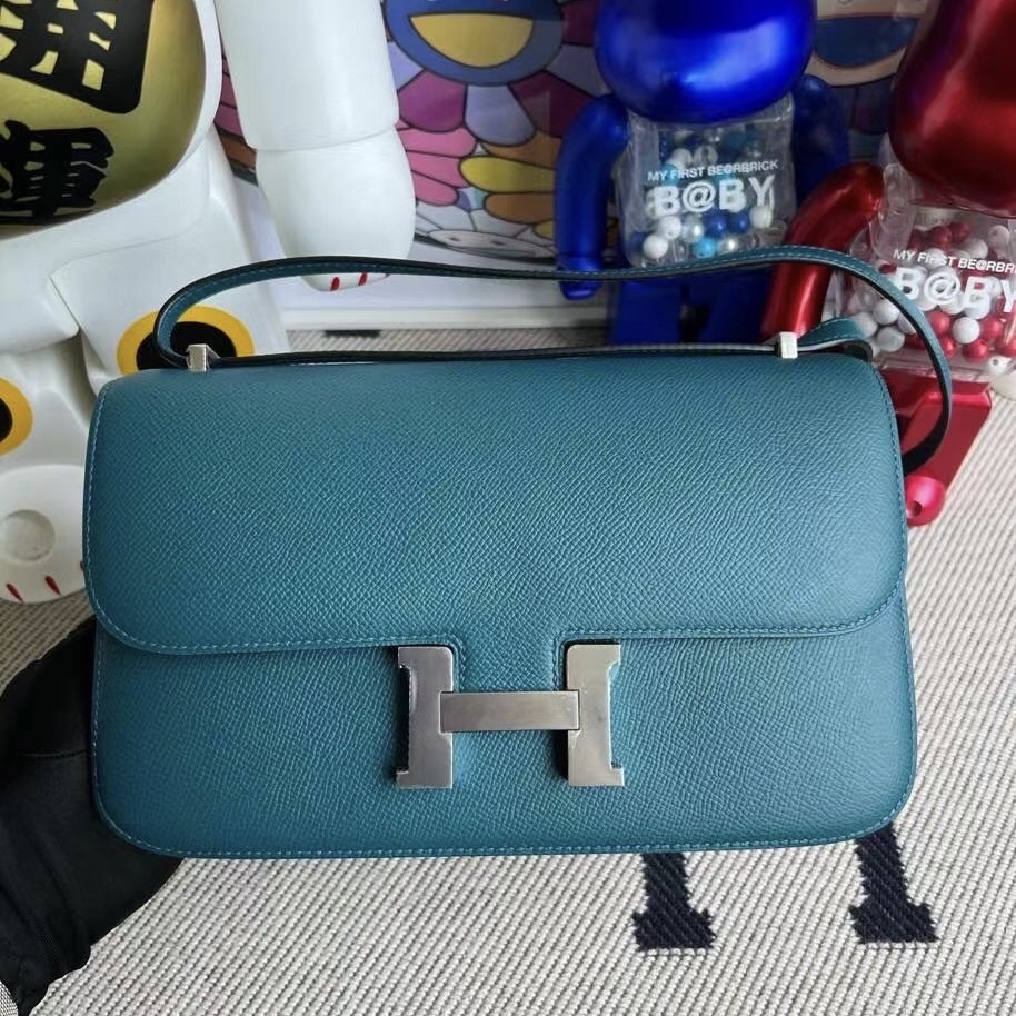 臺灣 Taiwan Hermes Constance 26cm Elan Epsom W0 Vert Bosphore 博斯普魯斯綠