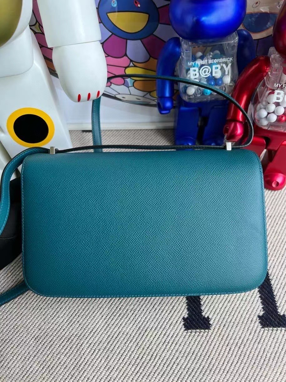 臺灣 Taiwan Hermes Constance 26cm Elan Epsom W0 Vert Bosphore 博斯普魯斯綠