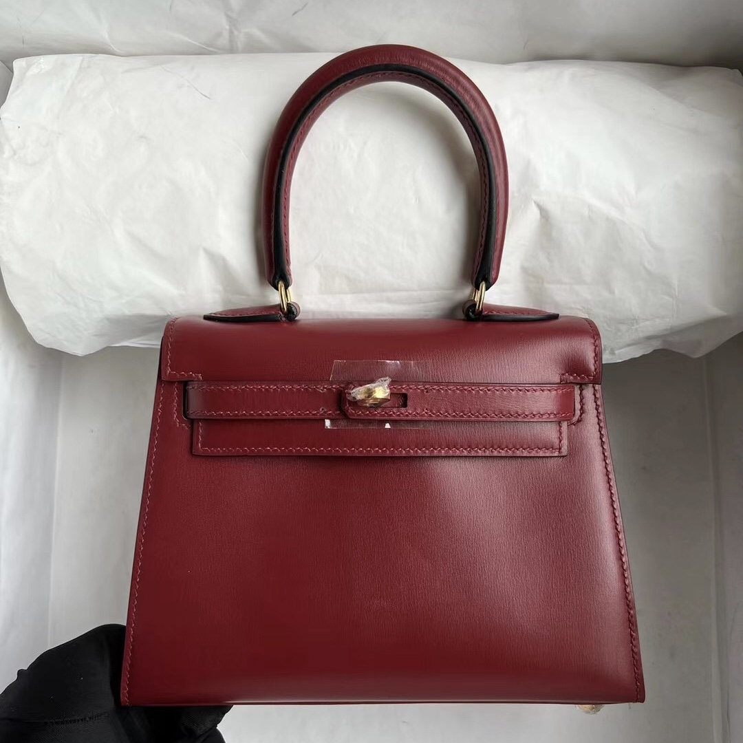 臺灣愛馬仕 Taiwan Hermes Kelly 20cm 大耳朵 Box 55 Rouge H 愛馬仕紅 金扣