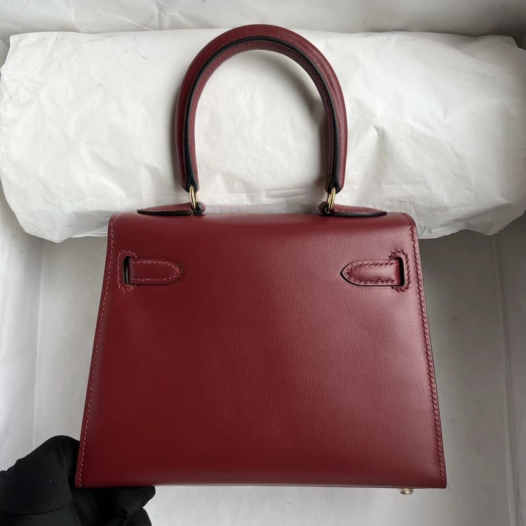 臺灣愛馬仕 Taiwan Hermes Kelly 20cm 大耳朵 Box 55 Rouge H 愛馬仕紅 金扣