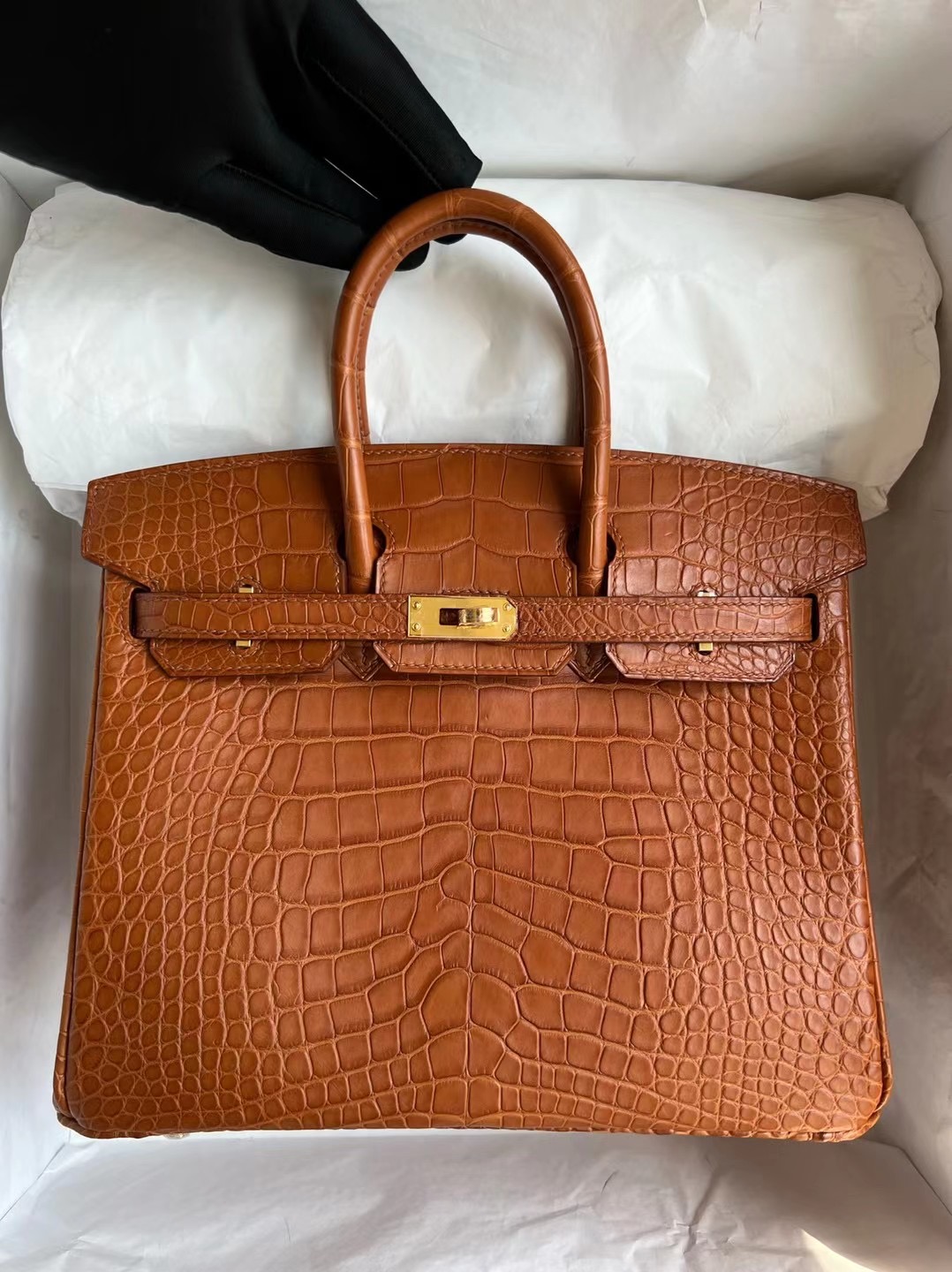 越南愛馬仕官網 Hermès Birkin 25cm 37 Gold 金棕色 霧面美洲鱷魚