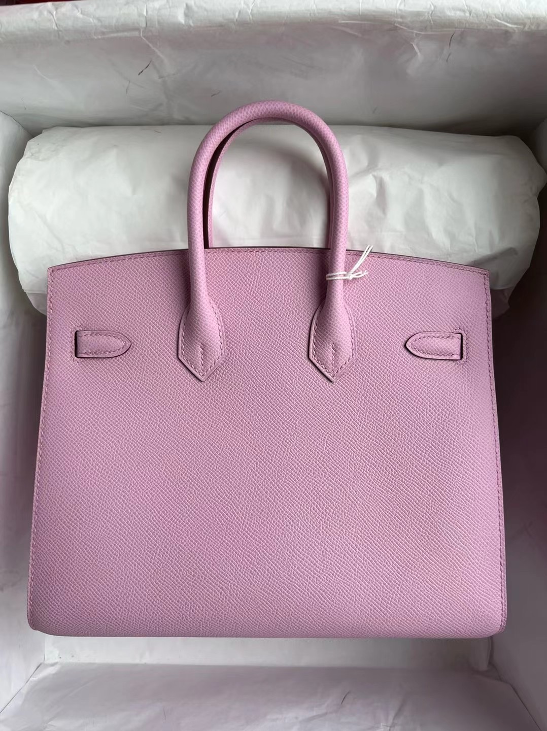 愛馬仕沙特官網 Hermès Birkin 25 外縫 Sellier Epsom X9 Mauve Sylvestre