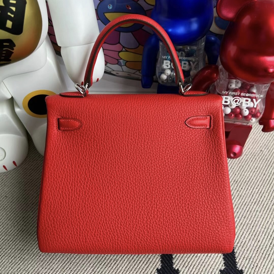 Hermès Kelly 25cm Togo S3 Rose de coeur 心紅色 Palladium Hardware