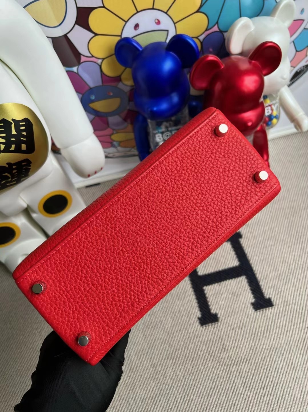 Hermès Kelly 25cm Togo S3 Rose de coeur 心紅色 Palladium Hardware