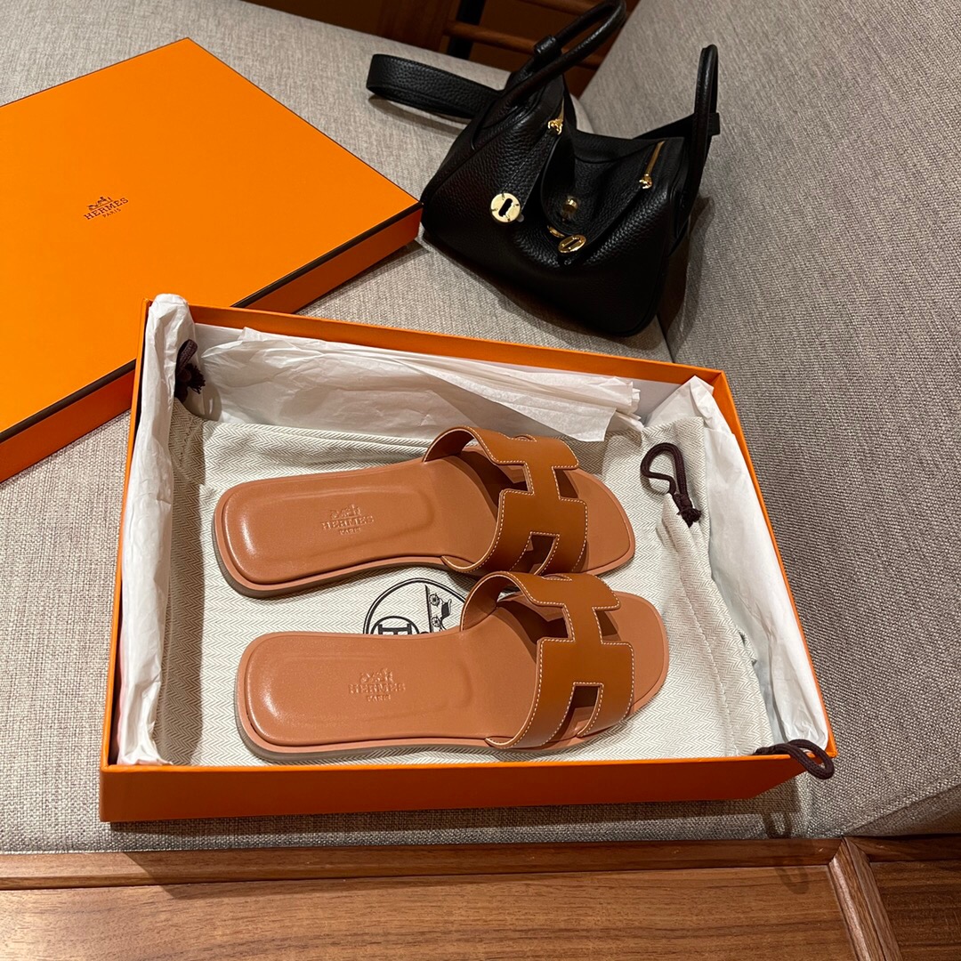 愛馬仕涼鞋 拖鞋 Saudi Arabia Hermes Oran sandal Swift calfskin