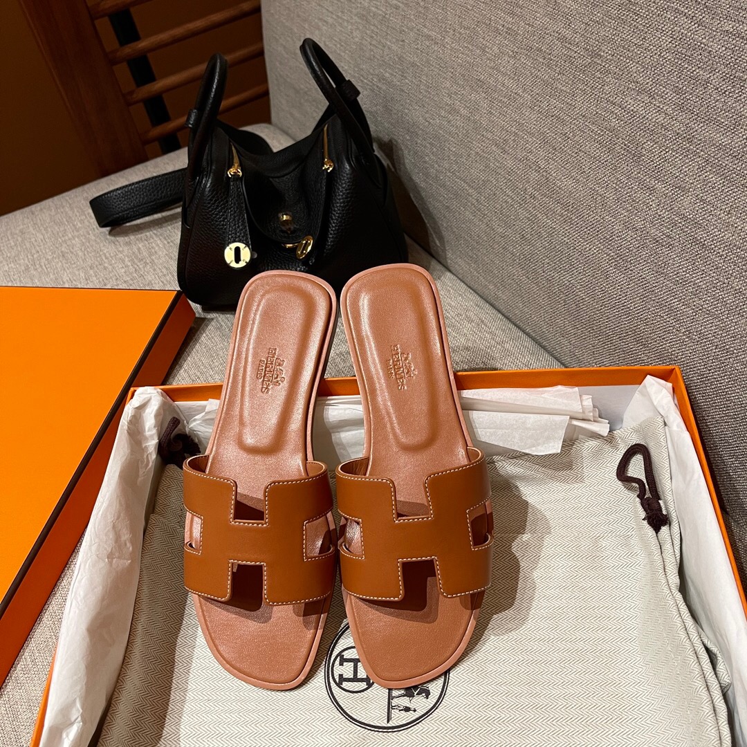 愛馬仕涼鞋 拖鞋 Saudi Arabia Hermes Oran sandal Swift calfskin