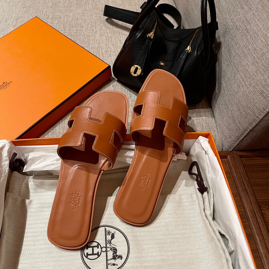 愛馬仕涼鞋 拖鞋 Saudi Arabia Hermes Oran sandal Swift calfskin