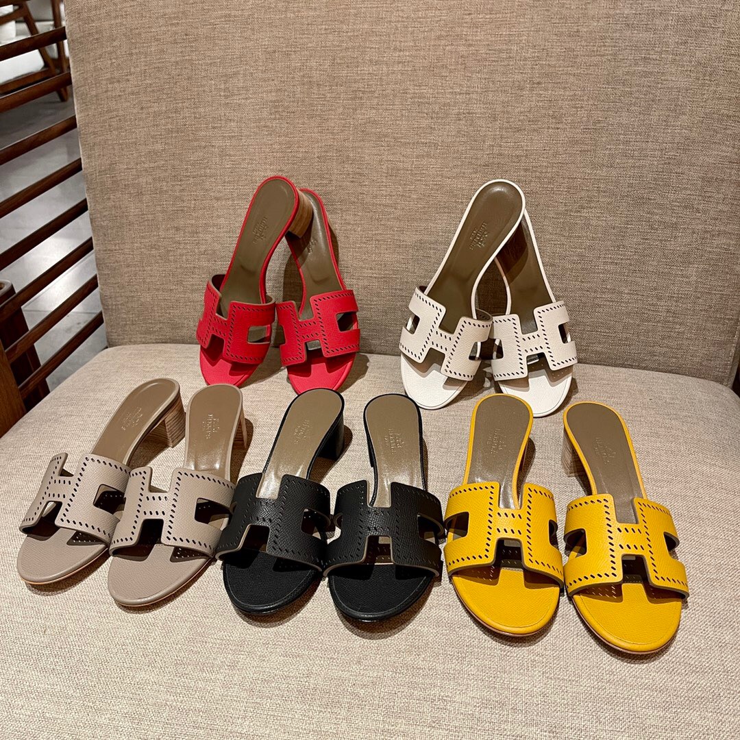 愛馬仕高跟涼鞋 Hermès 9D Amber 琥珀黃 Oran sandal Epsom 高跟涼鞋