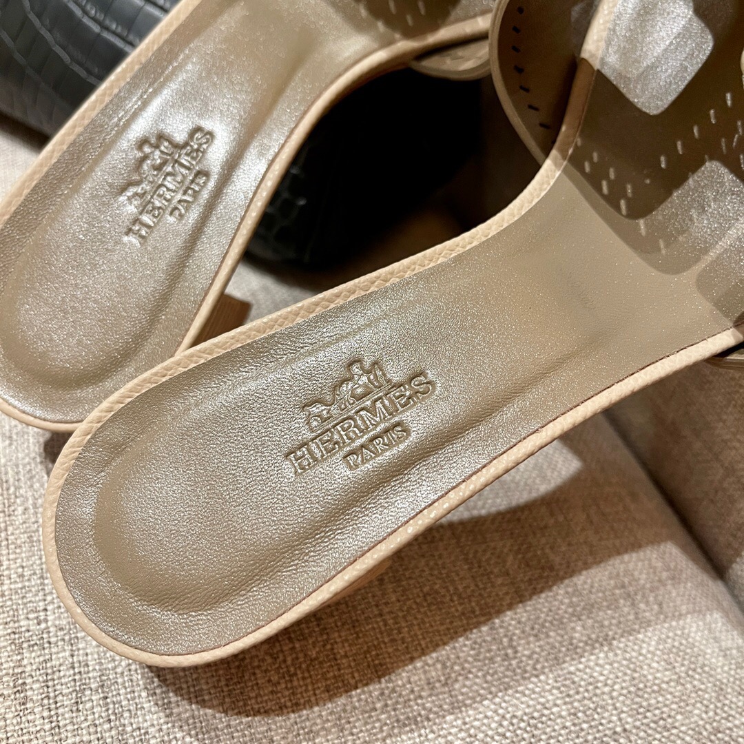 香港愛馬仕高跟涼鞋價格 Hermès S2 Trench 風衣灰 Oran sandal Epsom