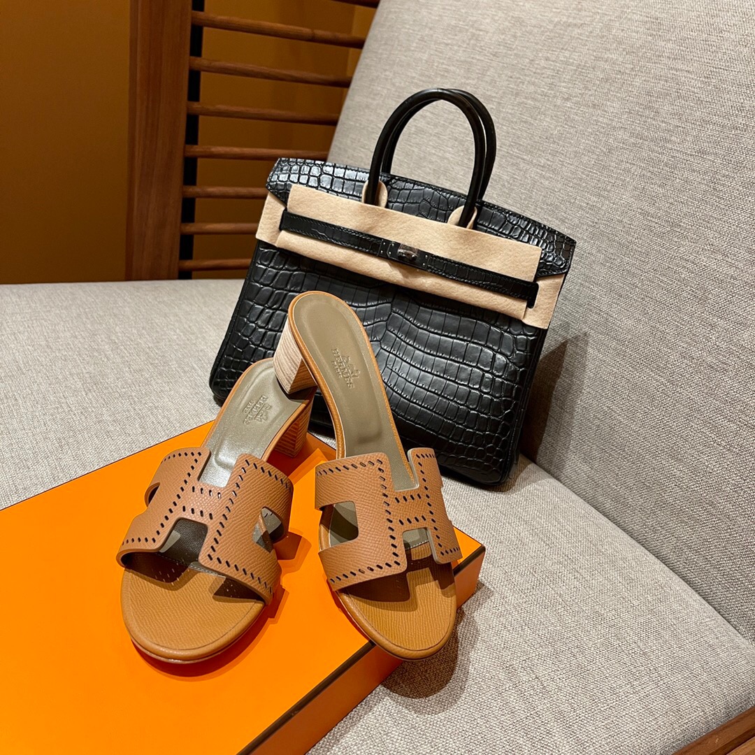 愛馬仕涼鞋價格 Hermès 37 Gold 金棕色 Oran sandal Epsom 高跟涼鞋