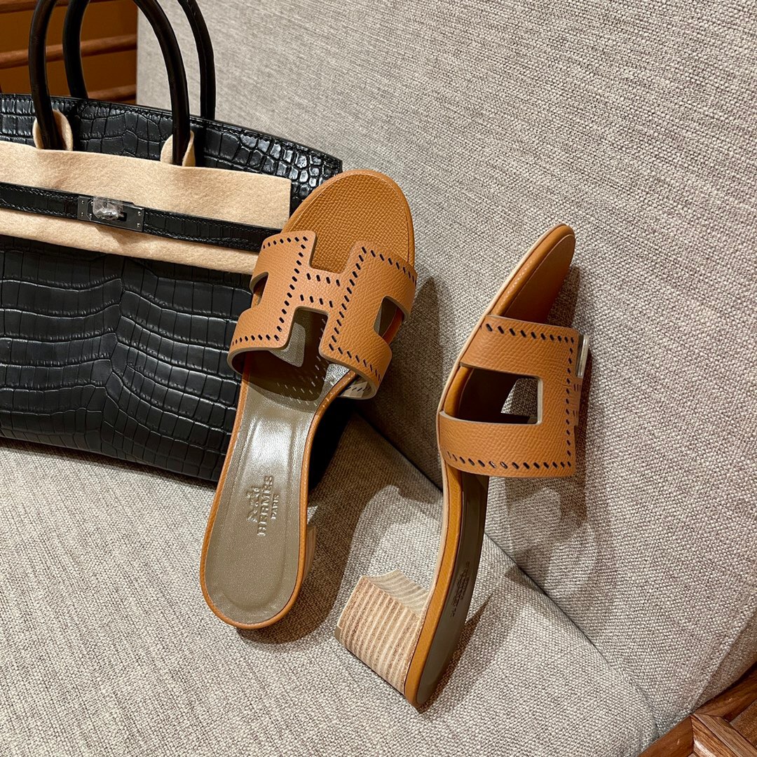 愛馬仕涼鞋價格 Hermès 37 Gold 金棕色 Oran sandal Epsom 高跟涼鞋