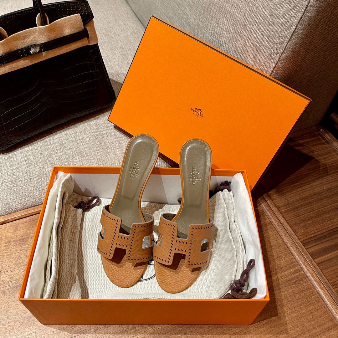 愛馬仕涼鞋價格 Hermès 37 Gold 金棕色 Oran sandal Epsom 高跟涼鞋