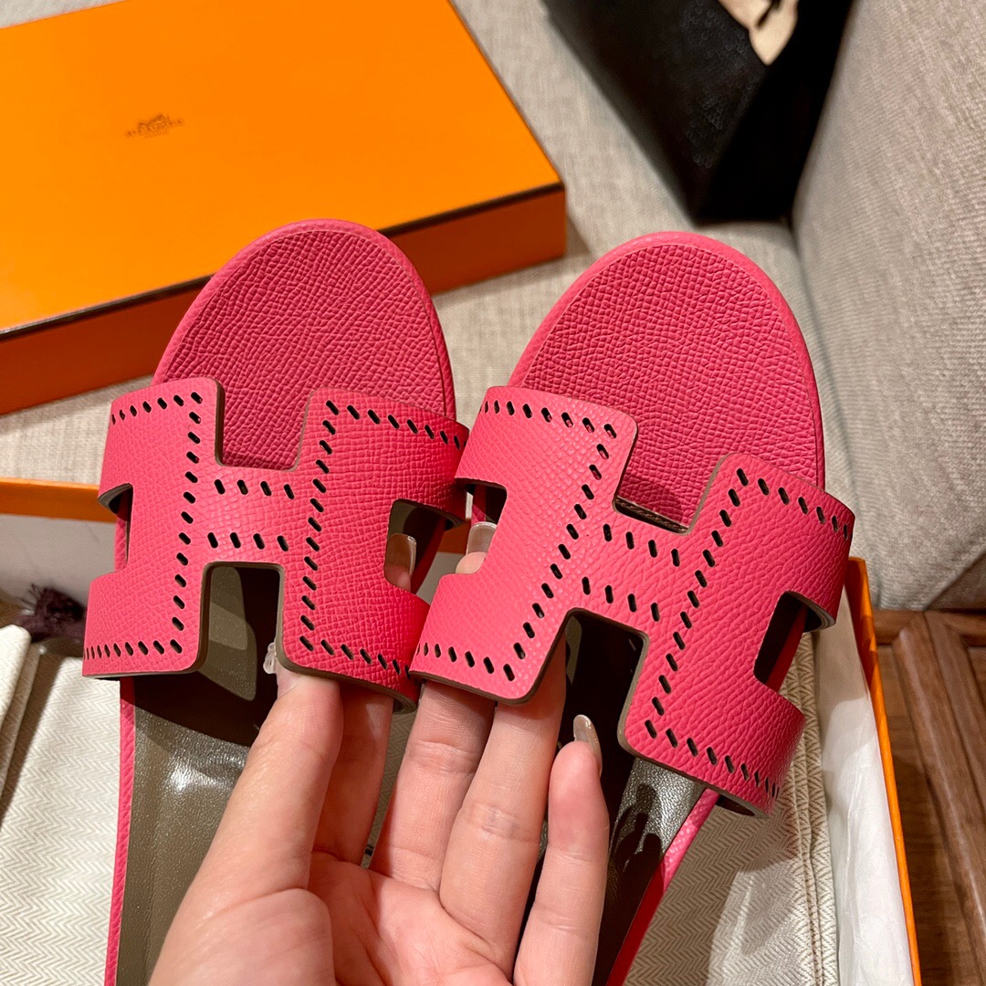 愛馬仕鏤空H高跟鞋 Hermès U5 Rose Lipstick 唇膏粉 Oran sandal Epsom