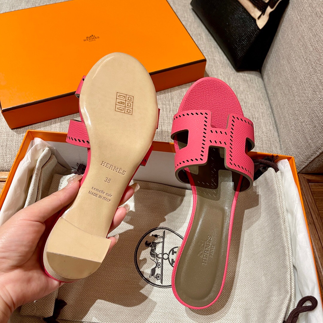 愛馬仕鏤空H高跟鞋 Hermès U5 Rose Lipstick 唇膏粉 Oran sandal Epsom