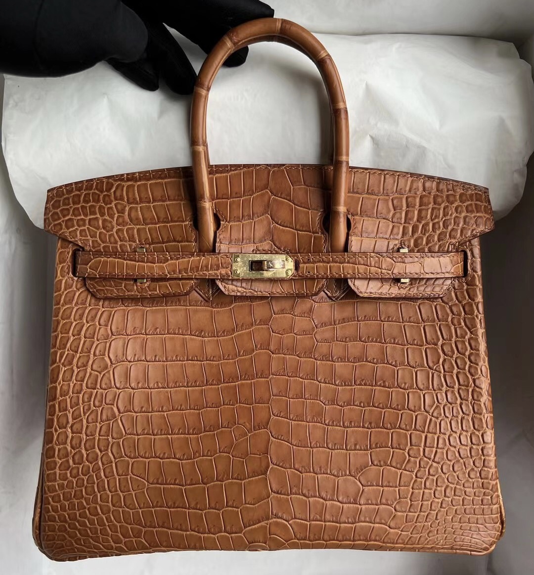 Saudi Arabia Riyadh Hermès Birkin 25cm 37 Glod 金棕色 雾面倒v澳洲湾鳄