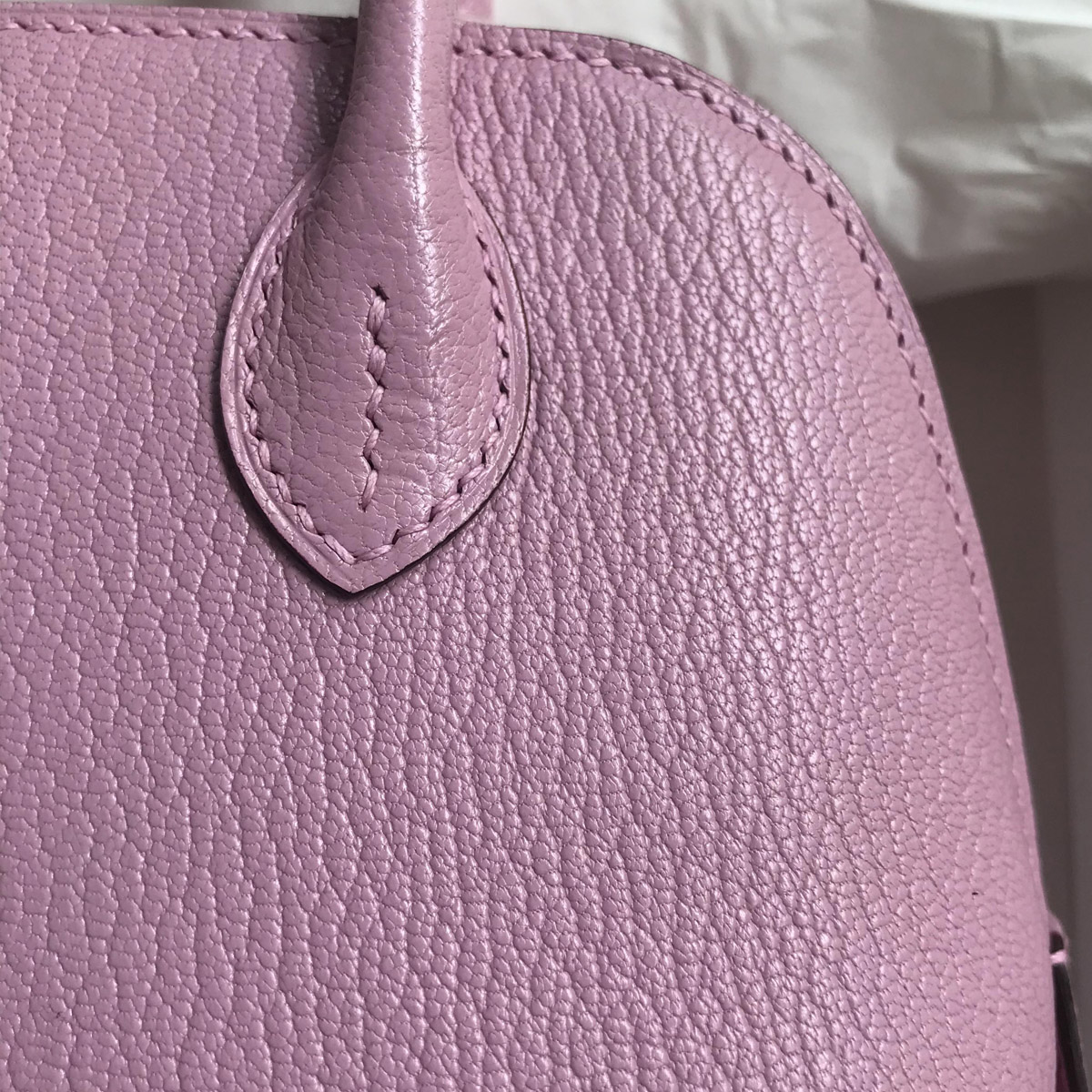 愛馬仕保齡球包有幾個尺寸 Hermès Bolide 1923 X9 Mauve Sylvestre Chevre 銀扣