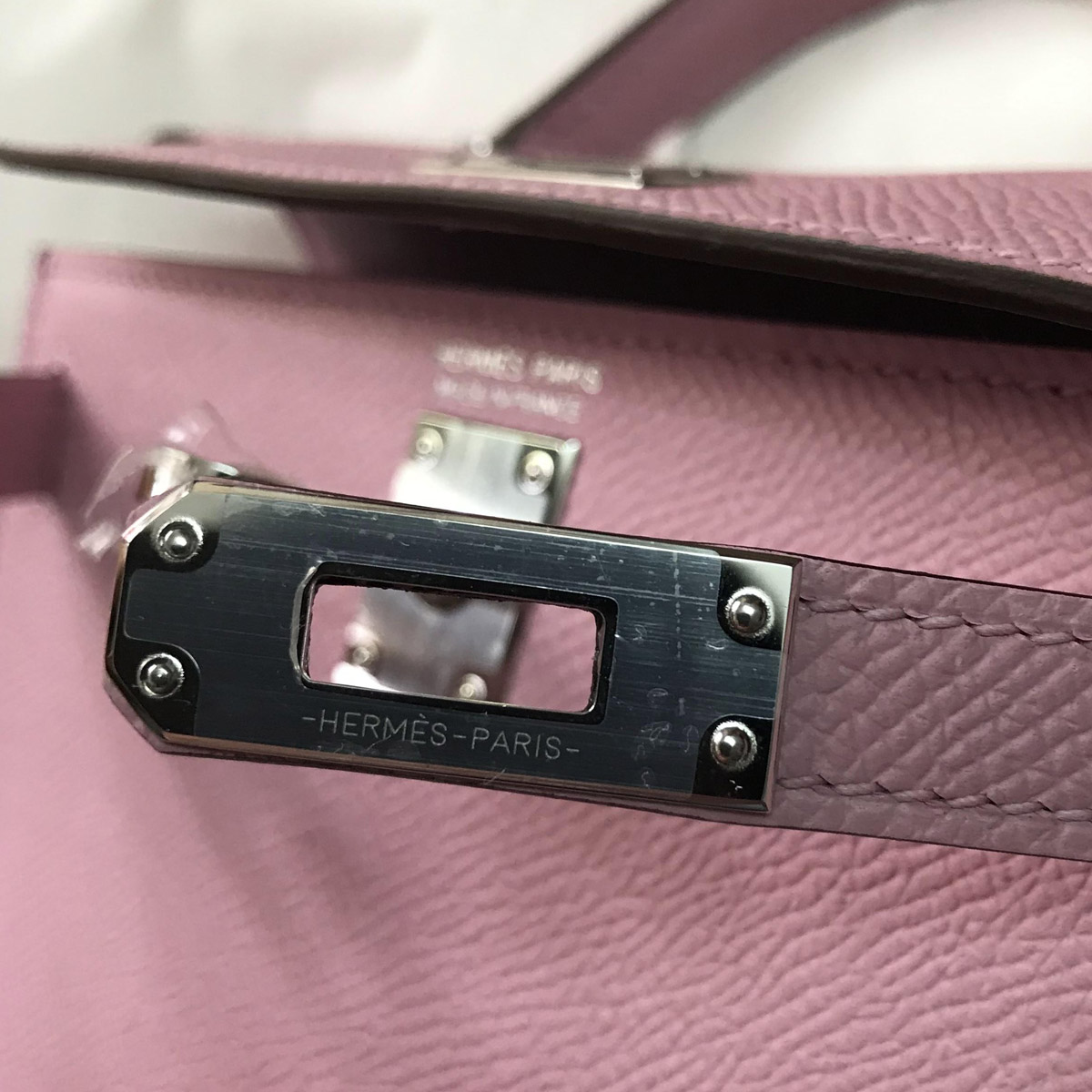 愛馬仕凱莉包 Hermès Kelly Mini Ⅱ 2代 Epsom X9 錦葵紫 mauve sylvestre 銀扣