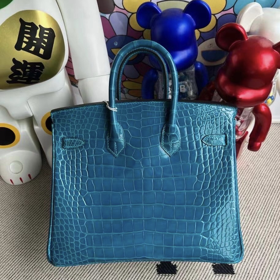 愛馬仕的包包大概多少錢 Hermès Birkin 25 7W Blue Izmir 伊茲密爾藍金扣