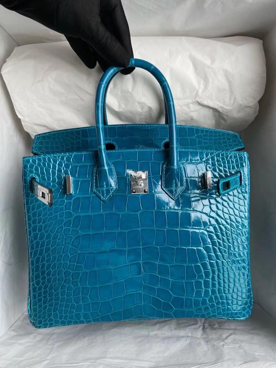 愛馬仕的包包大概多少錢 Hermès Birkin 25 7W Blue Izmir 伊茲密爾藍金扣