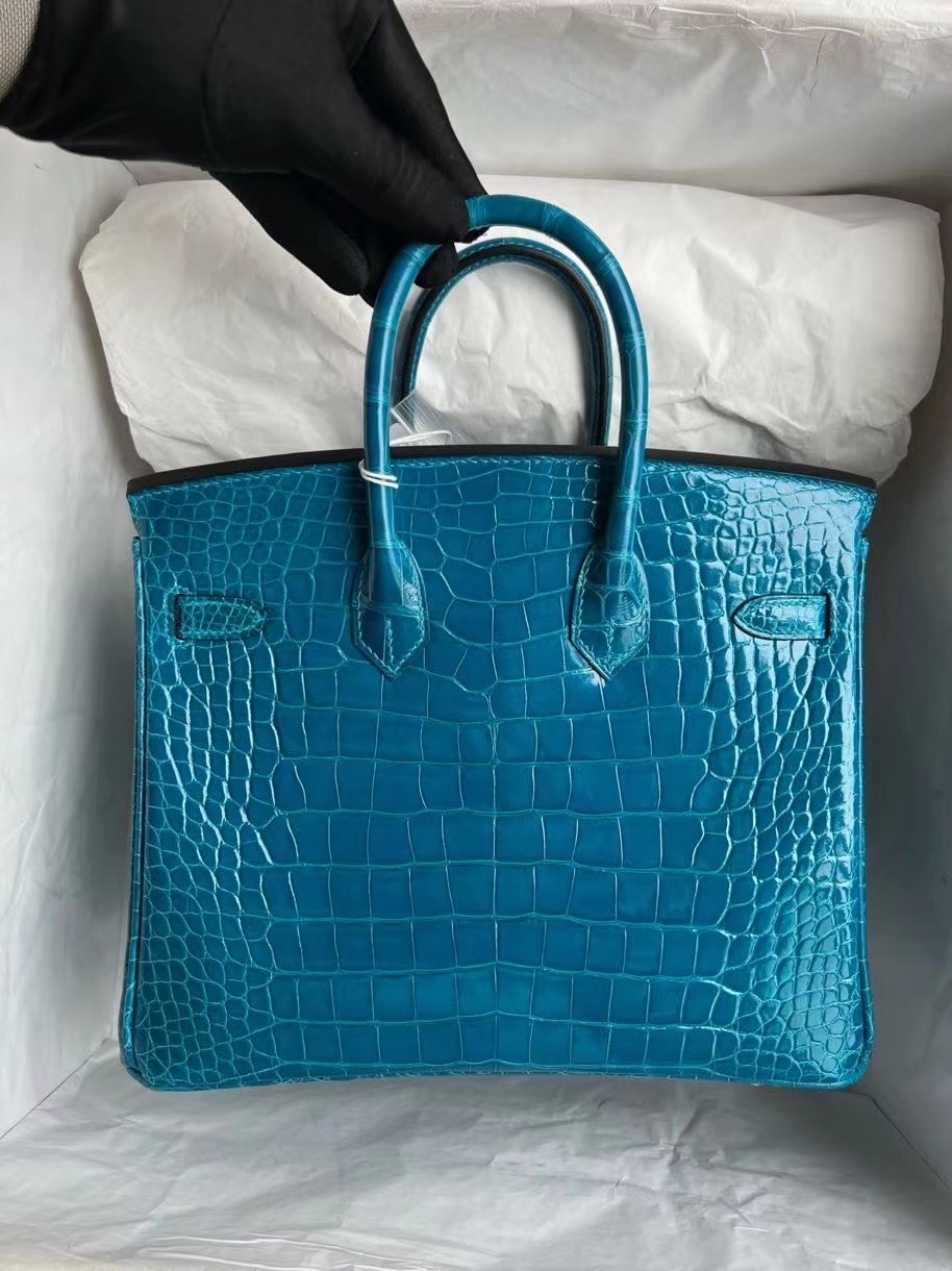 愛馬仕的包包大概多少錢 Hermès Birkin 25 7W Blue Izmir 伊茲密爾藍金扣