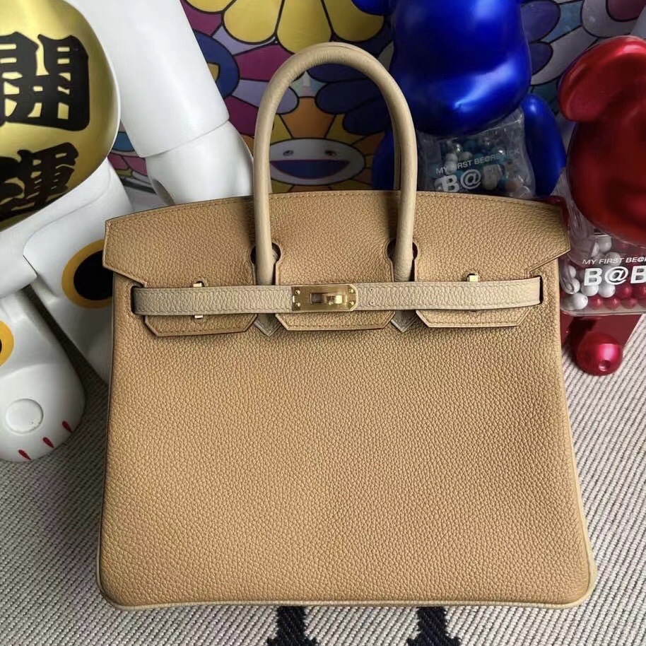 Hermès HSS Birkin 25 Togo 4B Biscuit 餅幹色+S2 Trench 風衣灰馬蹄印