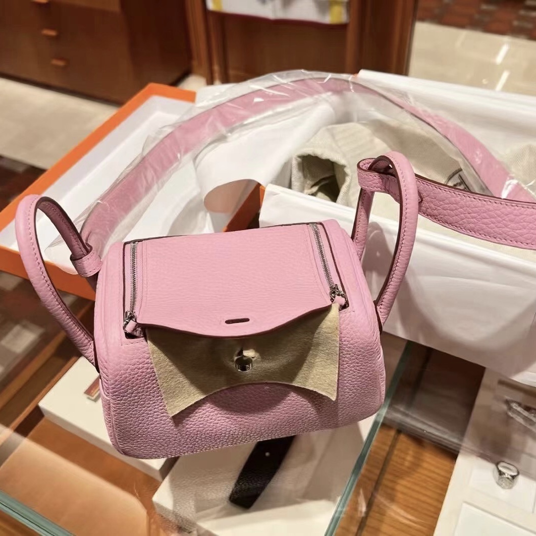 愛馬仕琳迪包報價 Hermès Lindy Mini Clemence X9 錦葵紫 mauve sylvestre