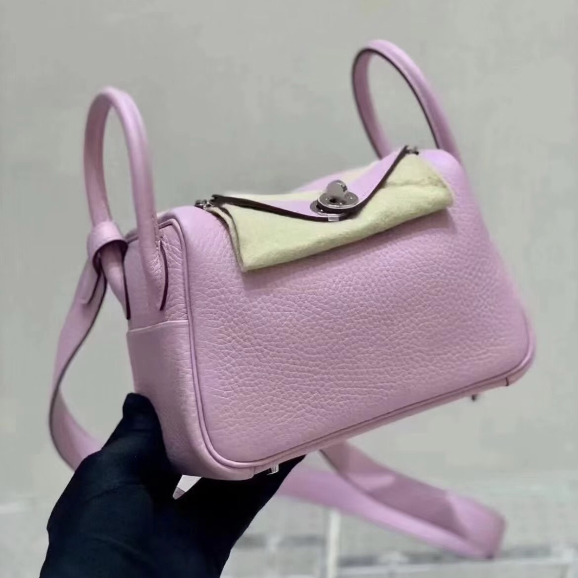 愛馬仕琳迪包報價 Hermès Lindy Mini Clemence X9 錦葵紫 mauve sylvestre