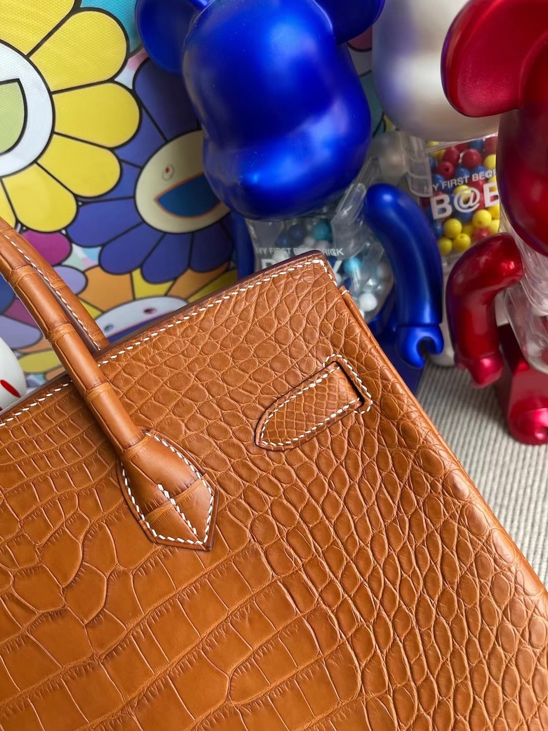 臺灣愛馬仕包包圖片大全 Hermès Birkin 30 霧面美洲鱷魚 37 Gold 金棕色 金扣