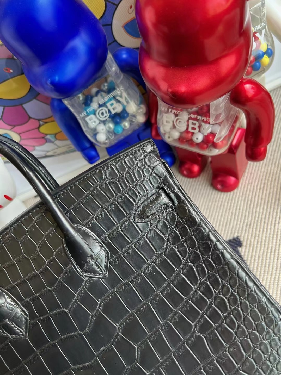 Hermès Birkin 25cm 89 黑色 Noir 霧面灣鱷 Matte Porosus Crocodile 金扣