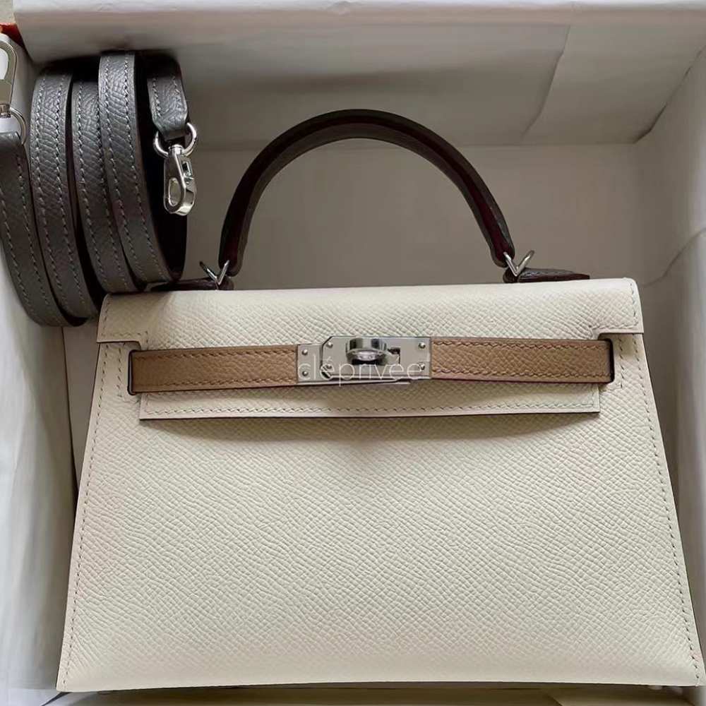 Hermès Mini Kelly II 2代 HSS Epsom i2 nate 0M Chai 0L Gris Meyer 積雨雲灰