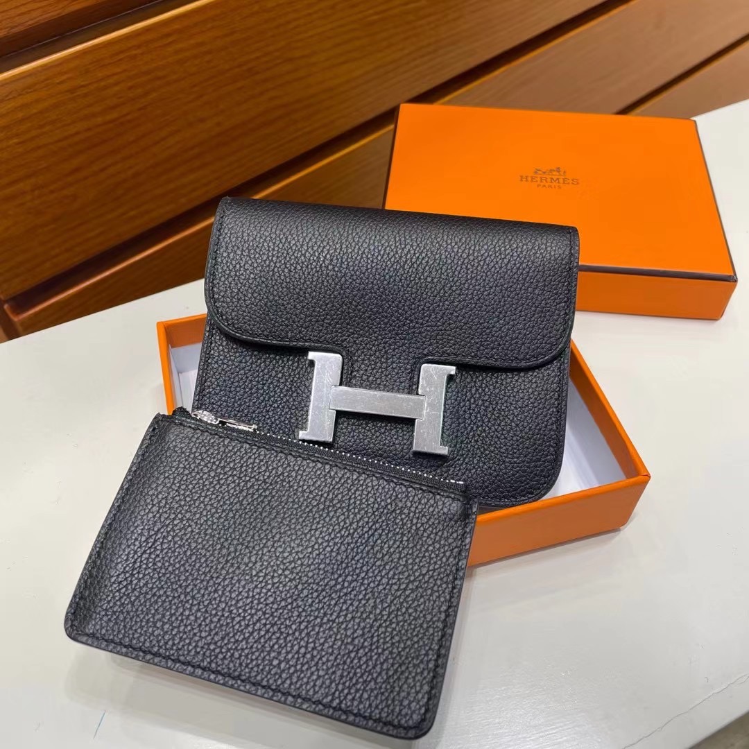 Hermes Slim Constance 89 黑色 Noir 金扣 全手工蜜蠟線縫製 接受定製