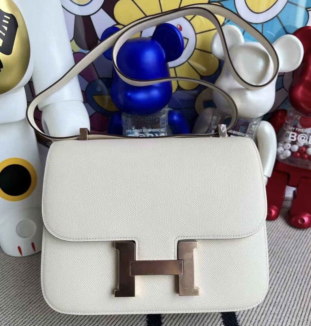 愛馬仕官網中國官方網站 Hermès Constance 24 Epsom i2 Nata 奶油白 金扣