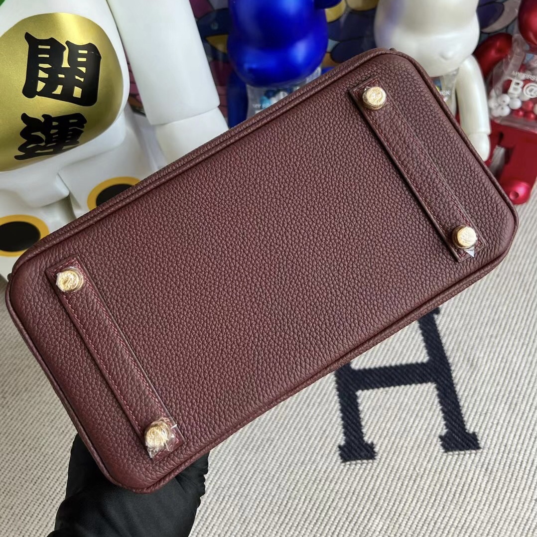 Hermès Birkin 25 Touch Togo拼Matte Alligator Crocodile 55 Rouge H Stamp U