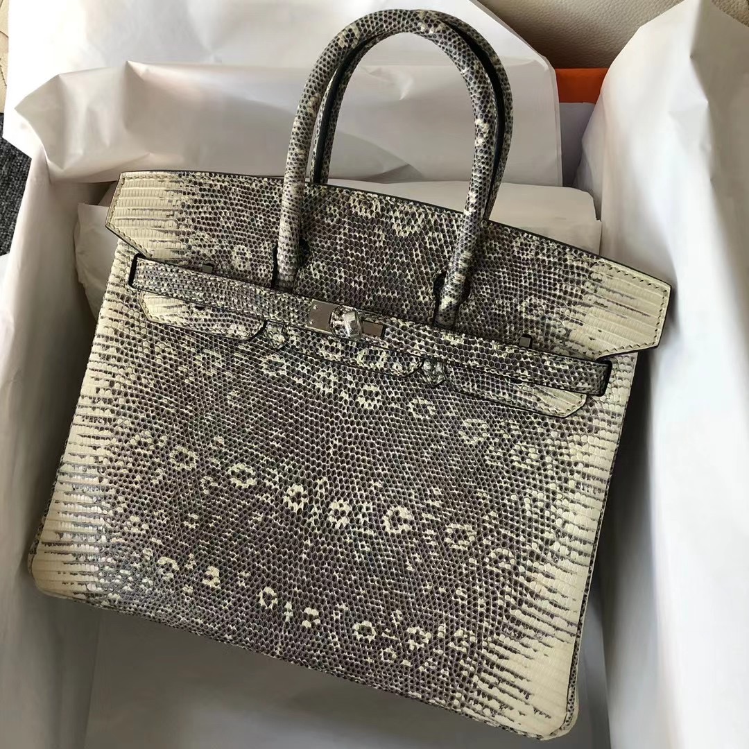 Hermès Birkin 25 Lizard 1D Desert 蜥蜴皮 原色 全手工蜜蠟線縫制 接受定制