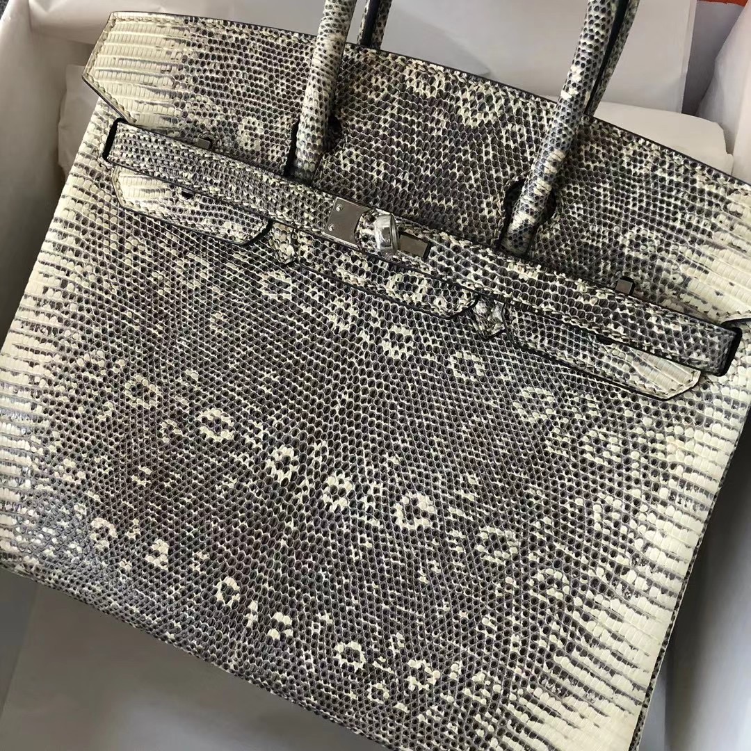 Hermès Birkin 25 Lizard 1D Desert 蜥蜴皮 原色 全手工蜜蠟線縫制 接受定制