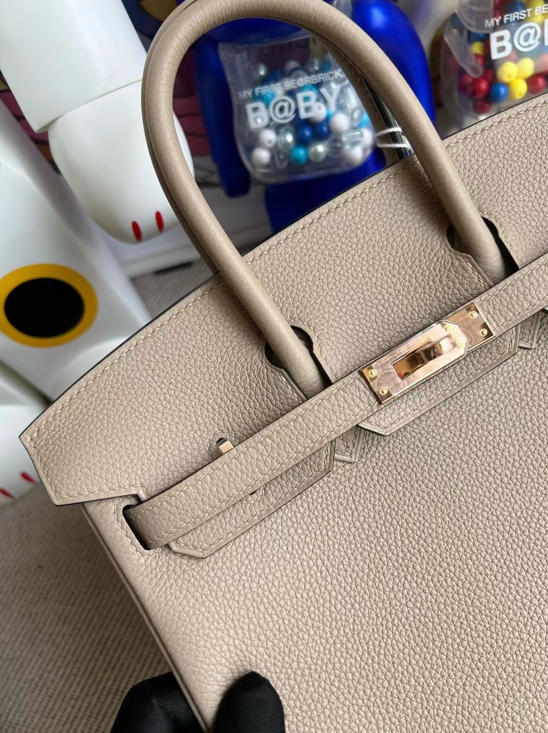 Hermès Birkin 25cm Togo 81 Gris Tourterelle 斑鸠灰 金扣 全手工蜜蠟線縫制