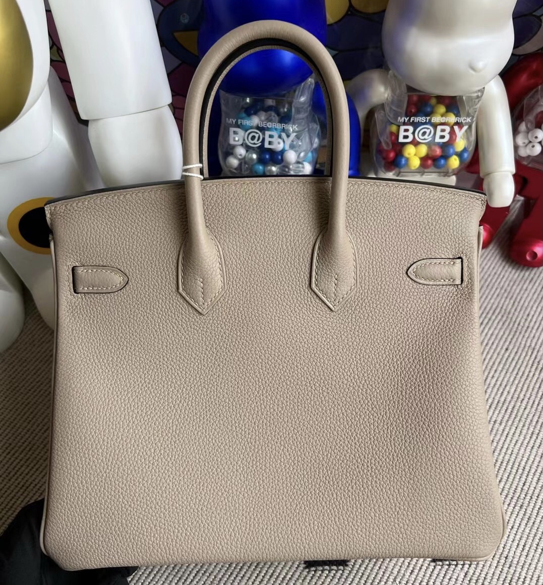 Hermès Birkin 25cm Togo 81 Gris Tourterelle 斑鸠灰 金扣 全手工蜜蠟線縫制