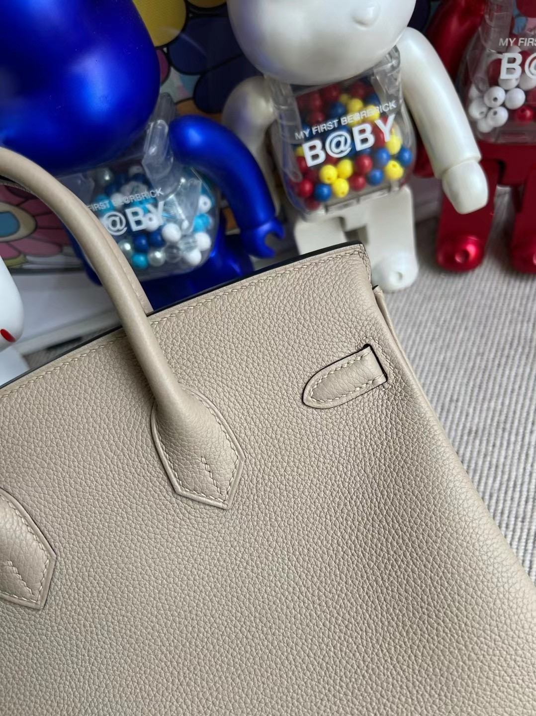 Hermès Birkin 25cm Togo 81 Gris Tourterelle 斑鸠灰 金扣 全手工蜜蠟線縫制