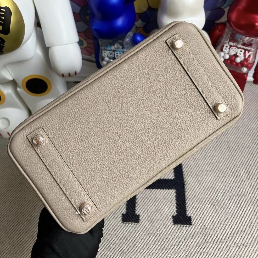 Hermès Birkin 25cm Togo 81 Gris Tourterelle 斑鸠灰 金扣 全手工蜜蠟線縫制